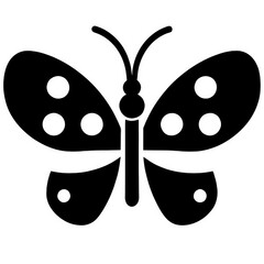 Wall Mural - Black Butterfly Vector