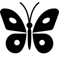 Wall Mural - Black Butterfly Vector