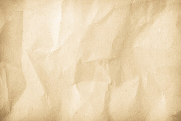 Wall Mural - Crumpled brown paper texture. Abstract background and texture for design.