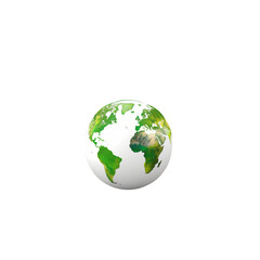 Sticker - 3D icon - people with Environmental Protection, on isolated transparent background