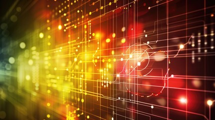 Digital business development chart with interactive elements