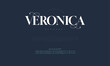© fourmonths - Veronica swash luxury elegant alphabet letters and numbers. Vintage wedding typography classic serif font decorative vintage retro. creative vector illustration