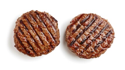 Sticker - Two perfectly grilled beef patties