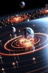 Wall Mural - ufo in space