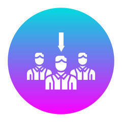 Poster - Shadowing vector icon. Can be used for Business Training iconset.