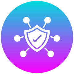 Poster - Network Security vector icon. Can be used for Networking iconset.