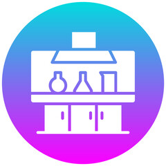 Sticker - Fume Hood vector icon. Can be used for Lab iconset.