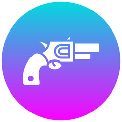 Wall Mural - Revolver vector icon. Can be used for Ocean iconset.