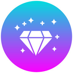 Poster - Diamond vector icon. Can be used for Luxury iconset.