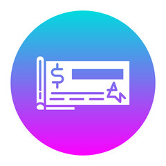 Poster - Cheque Book vector icon. Can be used for Trading iconset.