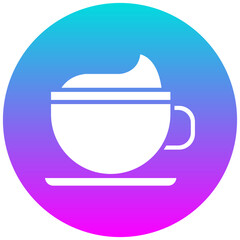 Poster - Cappuccino vector icon. Can be used for Beverages iconset.