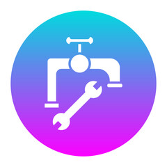 Wall Mural - Plumbing vector icon. Can be used for Home Improvements iconset.