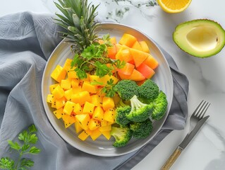 Wall Mural - vegetable soup with vegetables