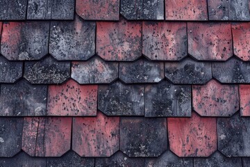 Canvas Print - Roof with Red Shining