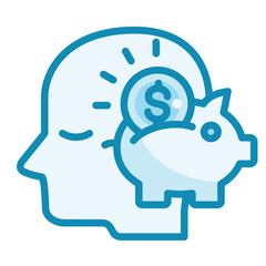 Wall Mural - Savings Mindset Icon