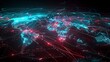 © Paniti - A CGI visualization of the internet as a vast, glowing network spreading across the globe, with data streams and server nodes