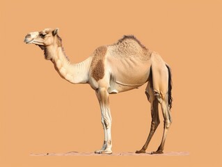 Poster - camel on the beach