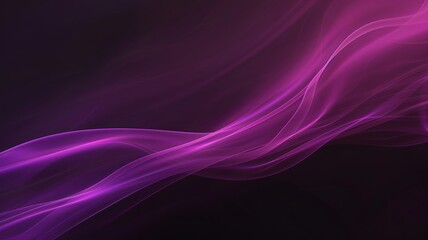 Wall Mural - abstract background wallpaper. purple glowing smoke line on black, aroma sticks vapor blured. flowin