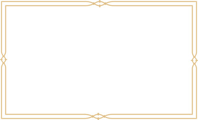 golden celestial minimal esoteric frame, thin line border, mystyc linear decoration