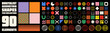 © 32 pixels - Brutalist geometric shapes, modern symbols. Groovy checkered pattern, distorted tiled grid. Simple elements, forms. Retro design, trendy contemporary minimalist style, y2k. Vector illustration