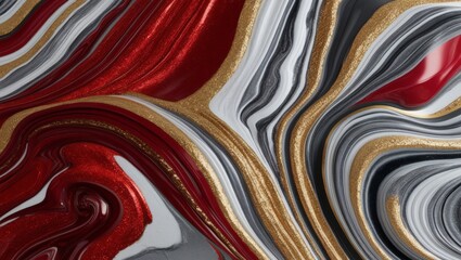 Wall Mural - red and white background