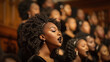 © sharafmaksumov - Hallelujah - a choir of black women singing in church