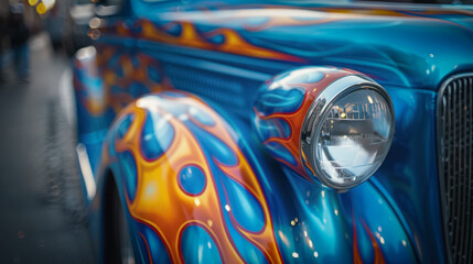 Canvas Print - Hot rod flames