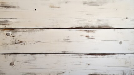 Canvas Print - weathered white wooden texture