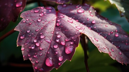 Poster - sunlight pinot noir leaf