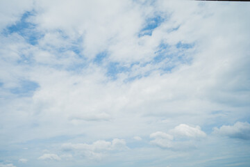 Wall Mural - nature and landscape concept with clear sky and small cloud background
