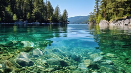 Canvas Print - tranquil transparent water