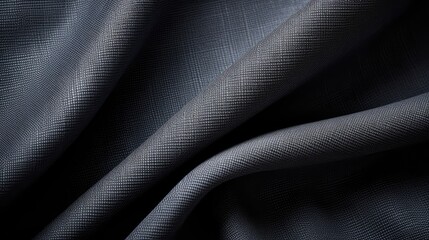 Sticker - weave dark grey linen