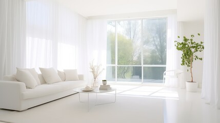 Poster - airy home interior white