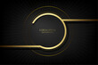 © free job - golden circle lines creative luxury digital dark wallpaper and cover design element vector illustration.