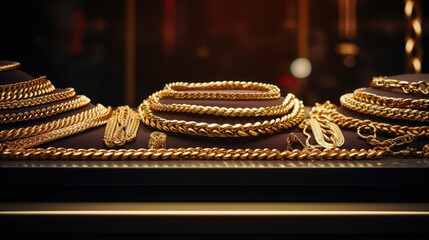 Poster - fashion gold chain