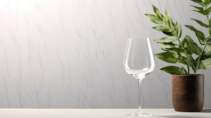 Canvas Print - stemless wine glass mock up