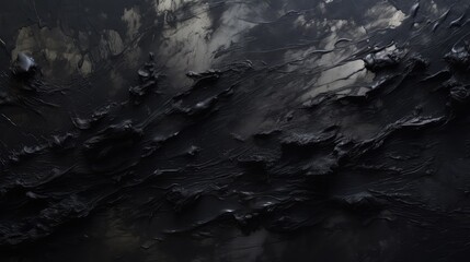 Poster - dynamic black paint texture