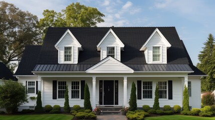 Canvas Print - dormer exterior house roof