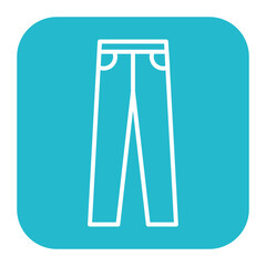 Canvas Print - Men Pants Icon