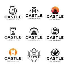 Canvas Print - Creative Castle Logo Design Template