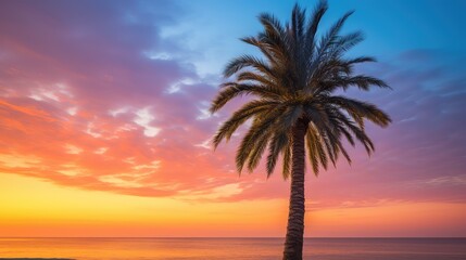 Wall Mural - glow pineapple palm tree