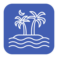 Poster - Island Landscape Icon