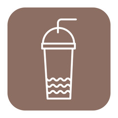 Wall Mural - Cold Coffee Icon