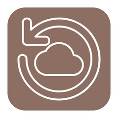 Sticker - Cloud Backup Icon