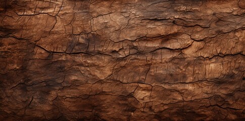 Canvas Print - Close-up of Cracked Wood Texture