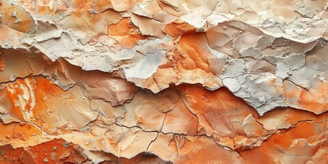 Canvas Print - Abstract Textured Background: Cracked and Weathered Surface