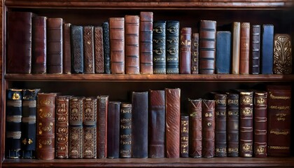 Wall Mural - Old books in library