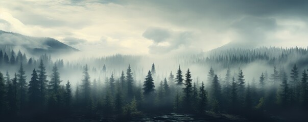 Poster - Misty Mountain Forest