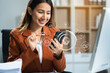 © NINENII - Zero trust security concept Person using computer and tablet with zero trust icon on virtual screen of Data businesses.in office.
