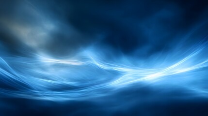 Blue Tech Wave. Abstract blue blur gradient background with a technology concept